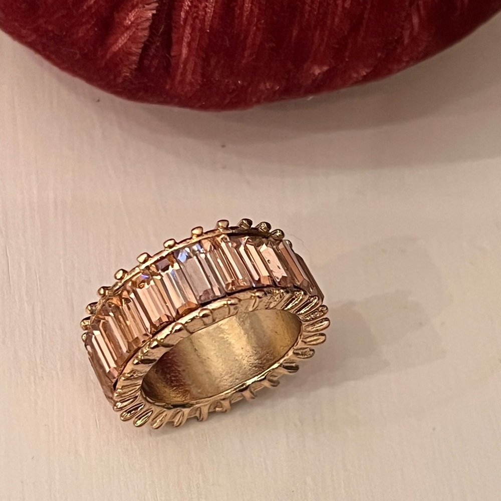 Pink stone ring